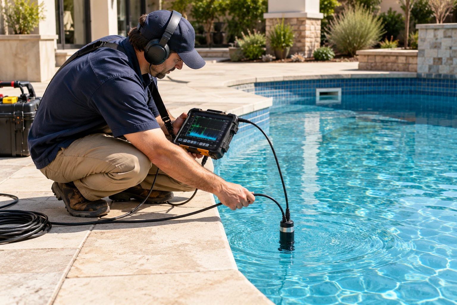 Pool leak detection services